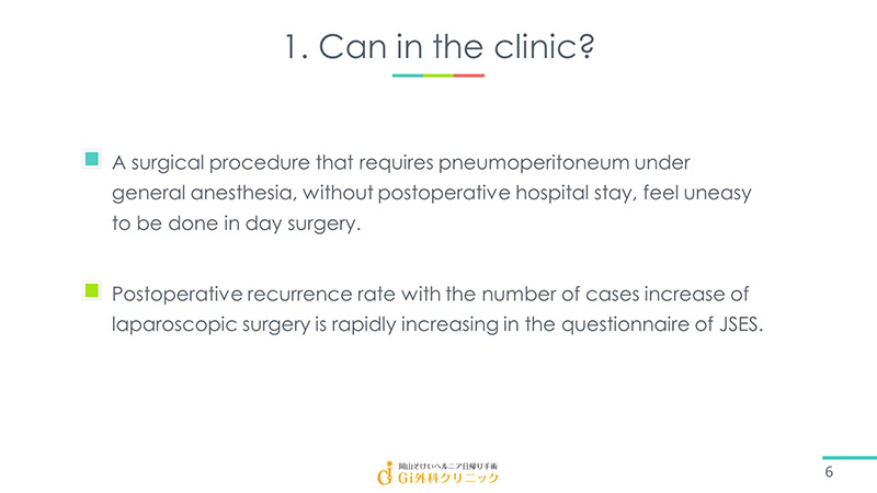 1. Can in the clinic?